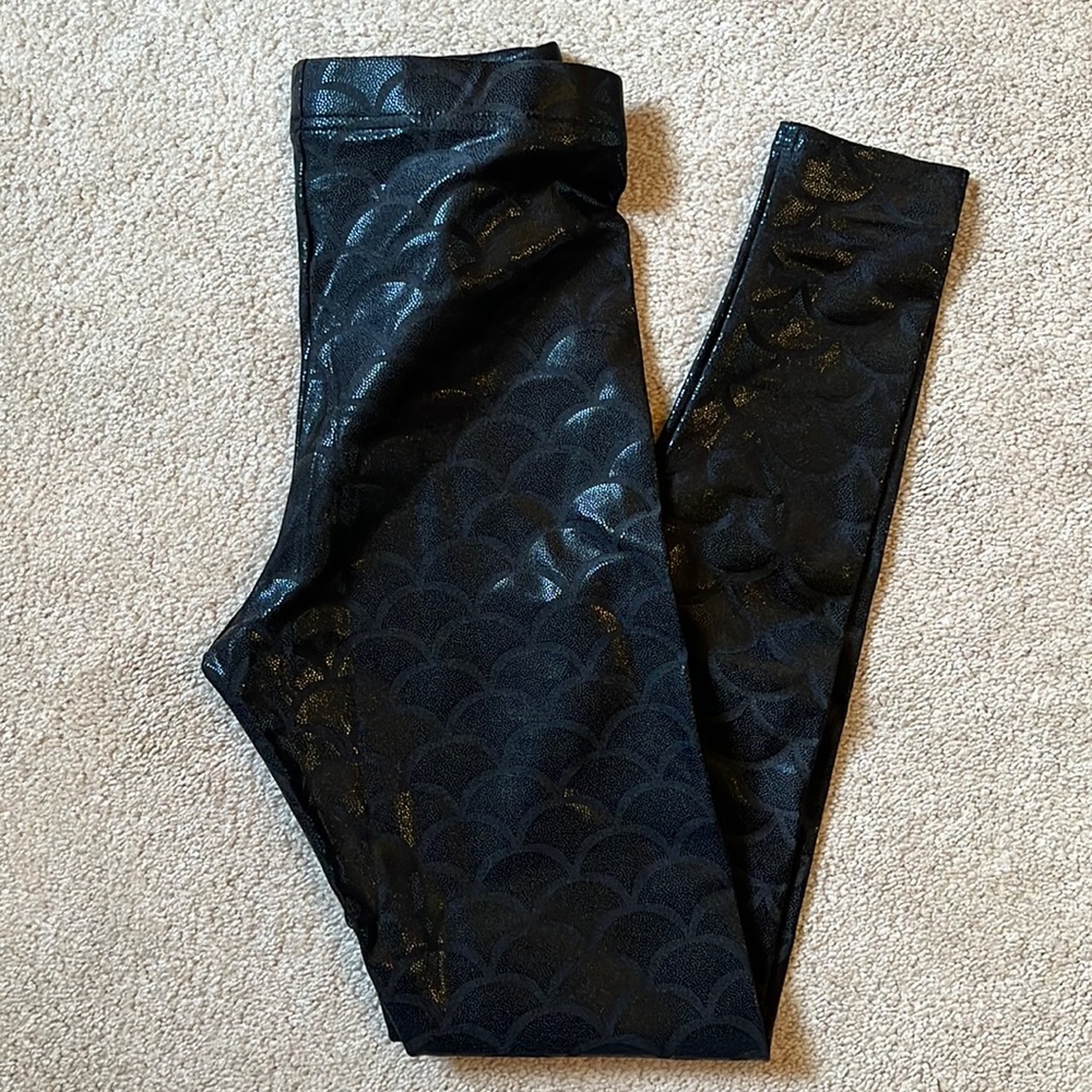 Mermaid black leggings